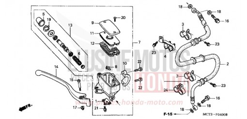 FR. BRAKE MASTER CYLINDER (FJS6001/2/D3/D4/D5) FJS600D4 de 2004